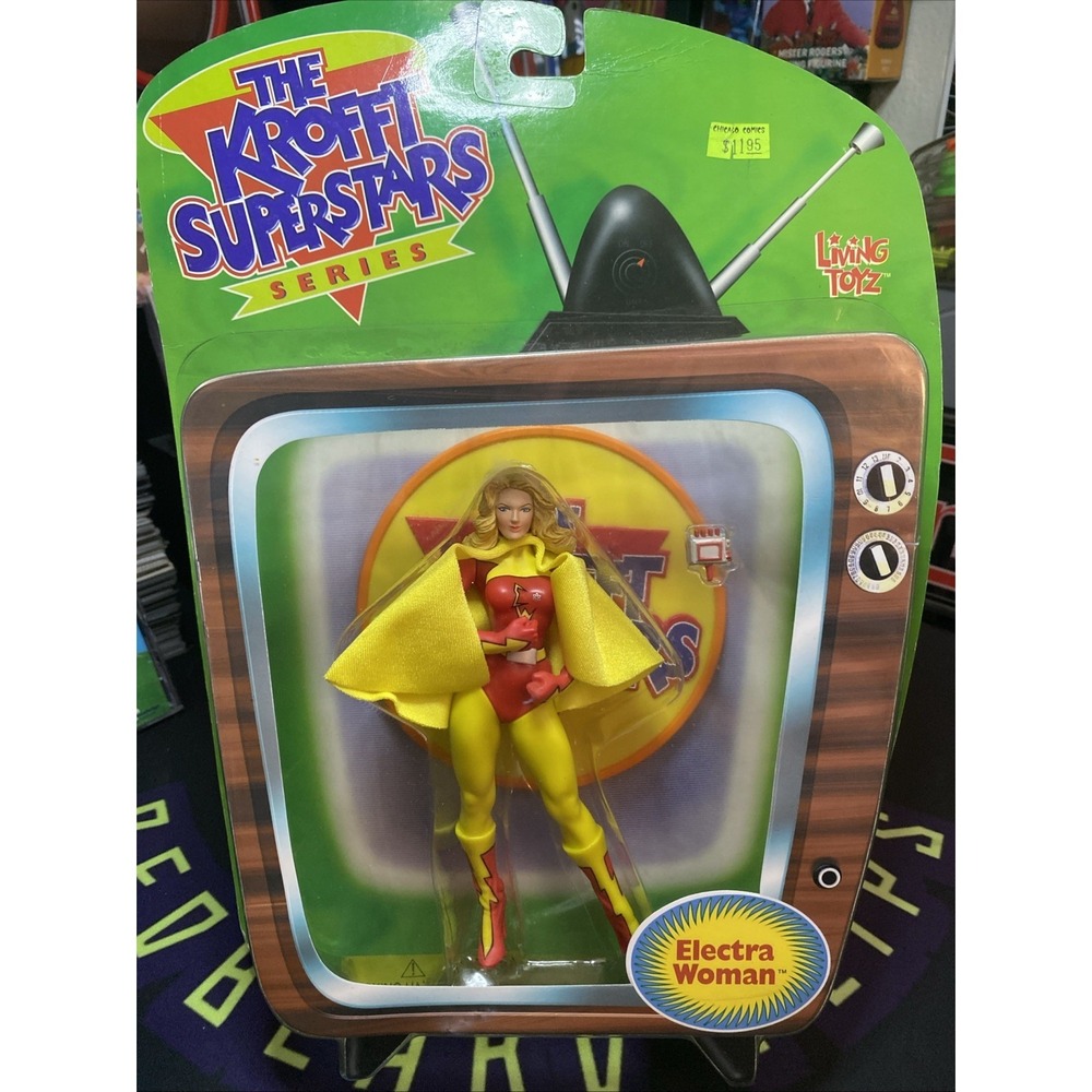 Krofft Superstars Series Electra Woman Action Figure , Living Toyz 2000 NIP